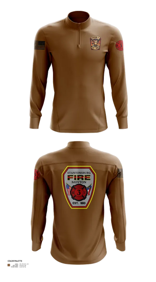 Quarter Zip Jacket, Stantonsburg-Moyton Fire Department, Fire Department, Teamtime, Team time, sublimation, custom sports apparel, team uniforms, spirit wear, spiritwear, sports uniforms, custom shirts, team store, custom team store, fundraiser sports, apparel fundraiser