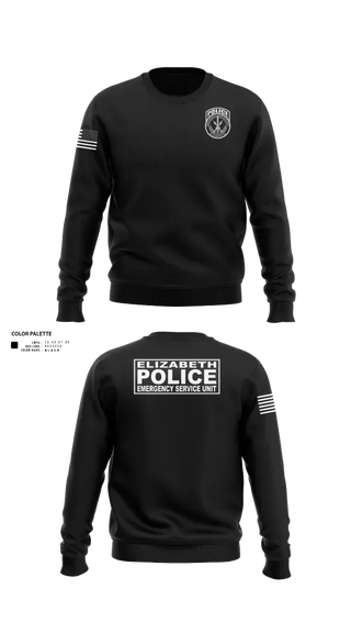 Crew Neck Sweatshirt, Emergency Service Unit, Police, Teamtime, Team time, sublimation, custom sports apparel, team uniforms, spirit wear, spiritwear, sports uniforms, custom shirts, team store, custom team store, fundraiser sports, apparel fundraiser