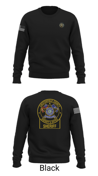 Crew Neck Sweatshirt, Chesterfield County Sheriff’s Office, Police, Teamtime, Team time, sublimation, custom sports apparel, team uniforms, spirit wear, spiritwear, sports uniforms, custom shirts, team store, custom team store, fundraiser sports, apparel fundraiser