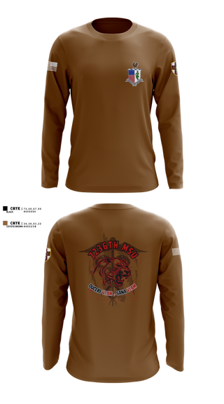 Long Sleeve Performance Shirt, 7236 Medical Support Unit, Army, Teamtime, Team time, sublimation, custom sports apparel, team uniforms, spirit wear, spiritwear, sports uniforms, custom shirts, team store, custom team store, fundraiser sports, apparel fundraiser