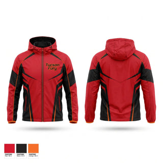 Windbreaker, Tucson Fury, Softball, Teamtime, Team time, sublimation, custom sports apparel, team uniforms, spirit wear, spiritwear, sports uniforms, custom shirts, team store, custom team store, fundraiser sports, apparel fundraiser