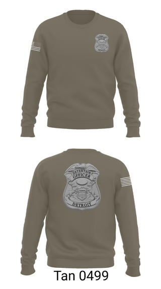 Crew Neck Sweatshirt, Detroit Detention Center, Police, Teamtime, Team time, sublimation, custom sports apparel, team uniforms, spirit wear, spiritwear, sports uniforms, custom shirts, team store, custom team store, fundraiser sports, apparel fundraiser