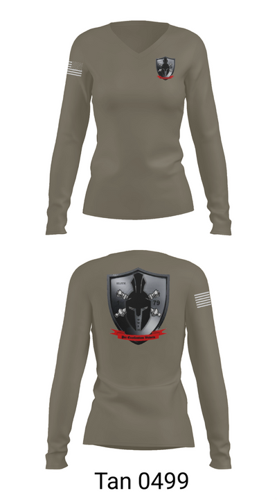 E/1-79 FA 20170635 Women's Long Sleeve V-neck Shirt - 77