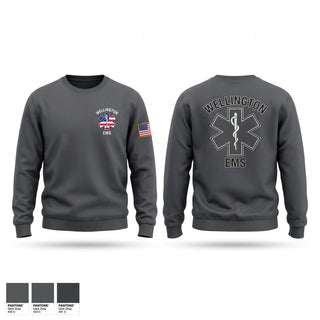 Crew Neck Sweatshirt, Wellington EMS, EMS/EMT, Teamtime, Team time, sublimation, custom sports apparel, team uniforms, spirit wear, spiritwear, sports uniforms, custom shirts, team store, custom team store, fundraiser sports, apparel fundraiser