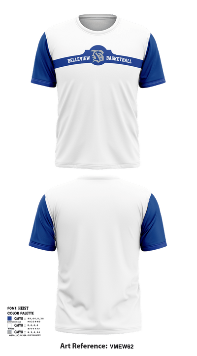 Belleview High School Basketball 96620891 Short Sleeve Shooting Shirt - 4