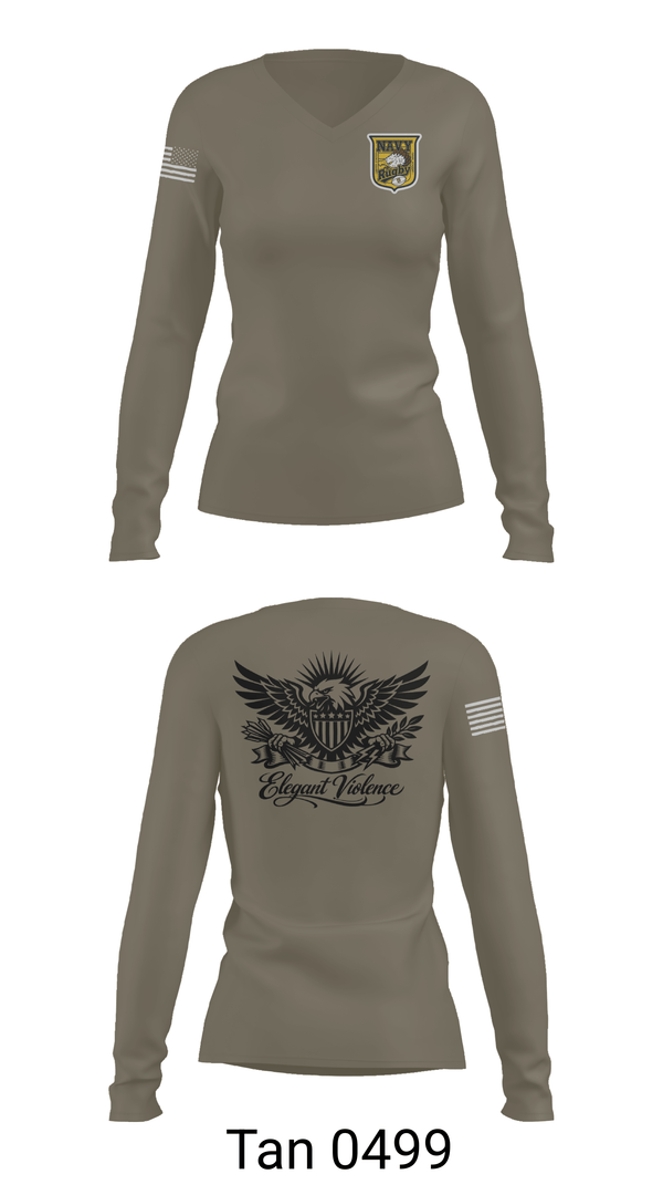 Womens Long Sleeve Vneck Shirt, Navy Rugby, Navy, Teamtime, Team time, sublimation, custom sports apparel, team uniforms, spirit wear, spiritwear, sports uniforms, custom shirts, team store, custom team store, fundraiser sports, apparel fundraiser