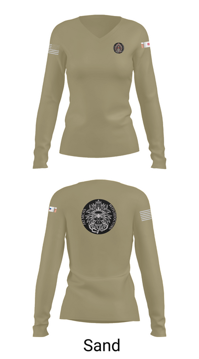 182nd MCAS 47053767 Women's Long Sleeve V-neck Shirt - 97