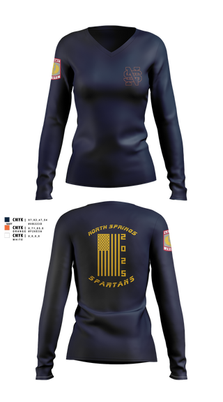 Womens Long Sleeve Vneck Shirt, Spartans, Cross Country, Teamtime, Team time, sublimation, custom sports apparel, team uniforms, spirit wear, spiritwear, sports uniforms, custom shirts, team store, custom team store, fundraiser sports, apparel fundraiser