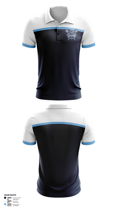 La Plata Warriors 5508321 Short Sleeve Performance Polo - 1
