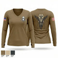 Spartans 44912197 Women's Long Sleeve V-neck Shirt - 1