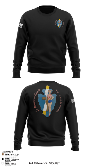 Crew Neck Sweatshirt, B Co. 1/114th polo, Army, Teamtime, Team time, sublimation, custom sports apparel, team uniforms, spirit wear, spiritwear, sports uniforms, custom shirts, team store, custom team store, fundraiser sports, apparel fundraiser