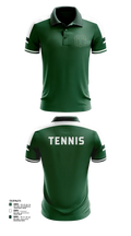 Cass Technical High School Girls Varsity Tennis Team 63156221 Short Sleeve Performance Polo - 3