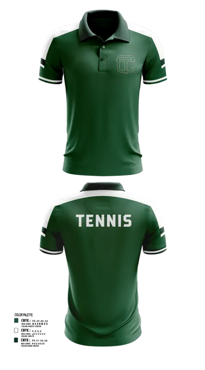 Cass Technical High School Girls Varsity Tennis Team 63156221 Short Sleeve Performance Polo - 3