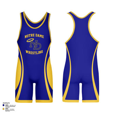 Notre Dame High School Wrestling 32080652 Wrestling Singlet - 1