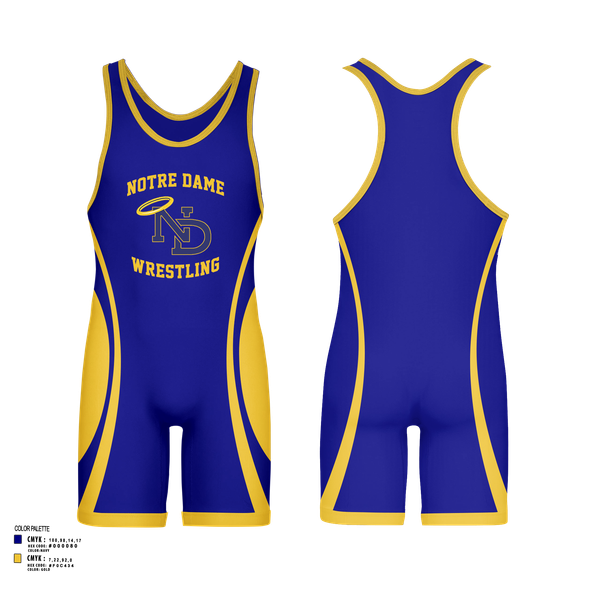 Wrestling Singlet, Notre Dame High School Wrestling, Wrestling, Teamtime, Team time, sublimation, custom sports apparel, team uniforms, spirit wear, spiritwear, sports uniforms, custom shirts, team store, custom team store, fundraiser sports, apparel fundraiser