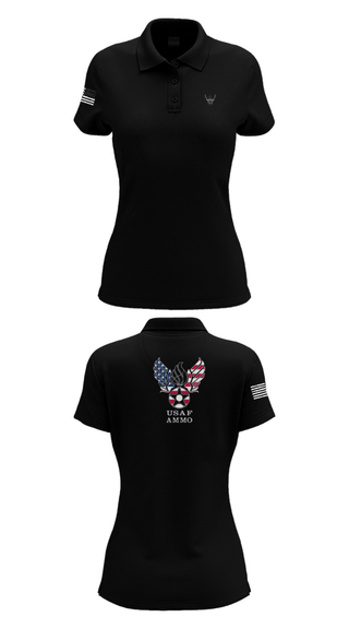 Women's Short Sleeve Performance Polo, 7th Munitions Sq, Air Force, Teamtime, Team time, sublimation, custom sports apparel, team uniforms, spirit wear, spiritwear, sports uniforms, custom shirts, team store, custom team store, fundraiser sports, apparel fundraiser
