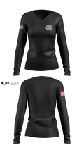 Marathon County Sheriff Women's Long Sleeve V-neck Shirt - 3
