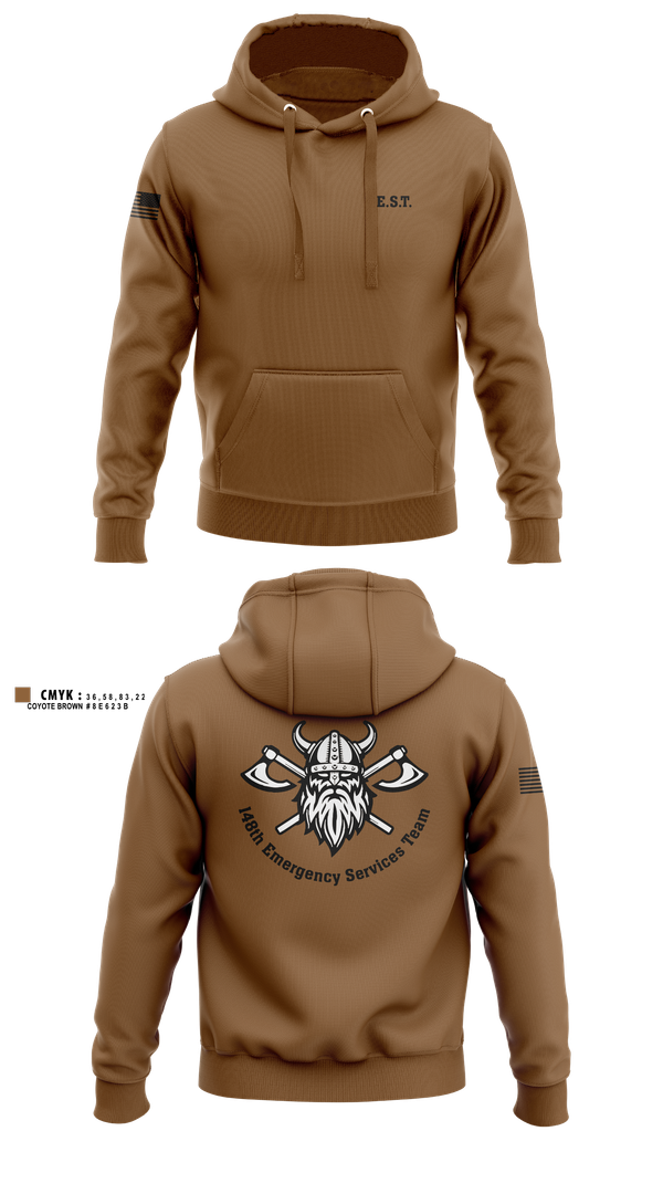 Hoodie, 148th E.S.T., Police, Teamtime, Team time, sublimation, custom sports apparel, team uniforms, spirit wear, spiritwear, sports uniforms, custom shirts, team store, custom team store, fundraiser sports, apparel fundraiser