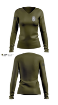 Police Women's Long Sleeve V-neck Shirt - 1