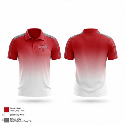Vandalia Vandals 57126239 Short Sleeve Performance Polo - 1