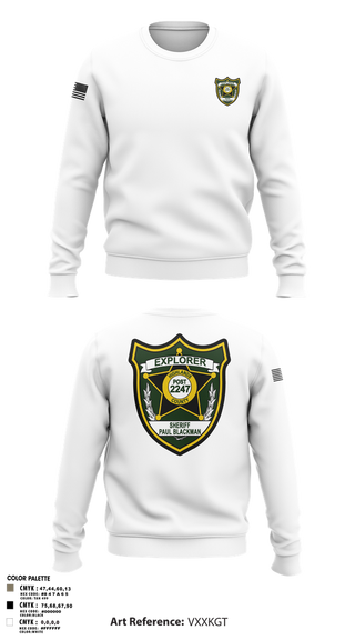 Crew Neck Sweatshirt, Explorer Post 2247, , Teamtime, Team time, sublimation, custom sports apparel, team uniforms, spirit wear, spiritwear, sports uniforms, custom shirts, team store, custom team store, fundraiser sports, apparel fundraiser