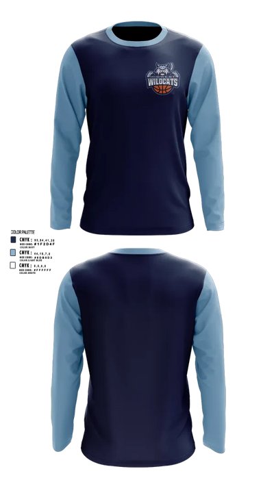 Midwest Wildcats 981834 Long Sleeve Performance Shirt 2