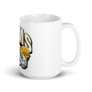 Brogden Rams 7424037 White Glossy Mug - Small