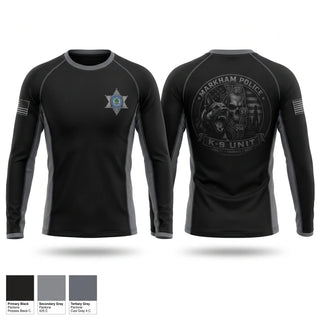 Long Sleeve Performance Shirt, Markham Police K-9 Unit, Police, Teamtime, Team time, sublimation, custom sports apparel, team uniforms, spirit wear, spiritwear, sports uniforms, custom shirts, team store, custom team store, fundraiser sports, apparel fundraiser