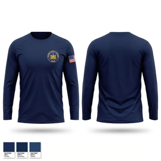 Long Sleeve Performance Shirt, Queens District Attorney Squad, Police, Teamtime, Team time, sublimation, custom sports apparel, team uniforms, spirit wear, spiritwear, sports uniforms, custom shirts, team store, custom team store, fundraiser sports, apparel fundraiser