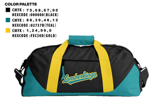 Duffle Bag, Lumberkings, Baseball, Teamtime, Team time, sublimation, custom sports apparel, team uniforms, spirit wear, spiritwear, sports uniforms, custom shirts, team store, custom team store, fundraiser sports, apparel fundraiser