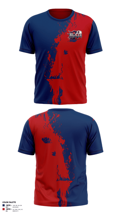 The Blaze Academy STX Fry 10U Short Sleeve Performance Shirt - 1