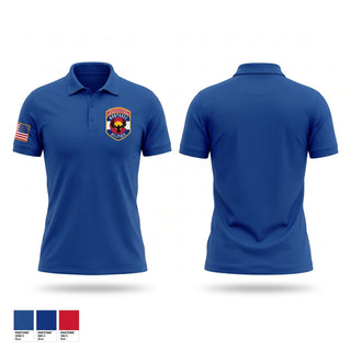 Short Sleeve Performance Polo, Montrose Helitack, Fire Department, Teamtime, Team time, sublimation, custom sports apparel, team uniforms, spirit wear, spiritwear, sports uniforms, custom shirts, team store, custom team store, fundraiser sports, apparel fundraiser
