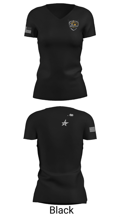 USS WASP 47898646 Women's Short Sleeve V-neck Shirt - 27