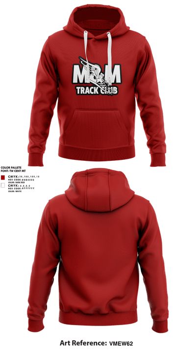 M & M Track Club-Greenville, Texas 27581032 Hoodie - 1