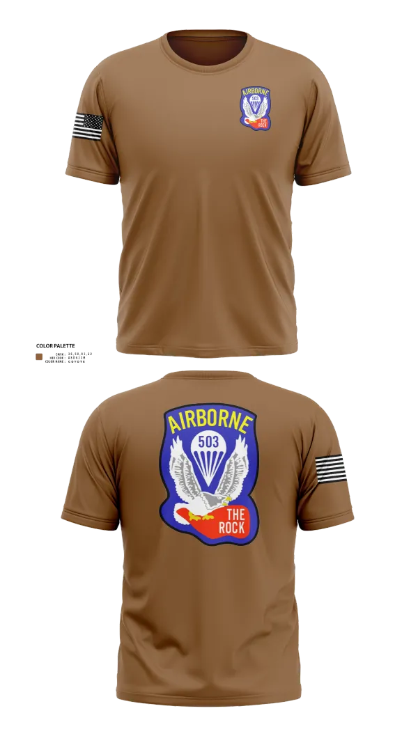 Short Sleeve Performance Shirt, 1st Battalion 503rd Infantry Regiment, , Teamtime, Team time, sublimation, custom sports apparel, team uniforms, spirit wear, spiritwear, sports uniforms, custom shirts, team store, custom team store, fundraiser sports, apparel fundraiser
