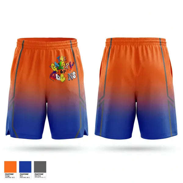Mens Reversible Basketball Shorts, The Galaxy Of Queens, Men's Basketball, Teamtime, Team time, sublimation, custom sports apparel, team uniforms, spirit wear, spiritwear, sports uniforms, custom shirts, team store, custom team store, fundraiser sports, apparel fundraiser