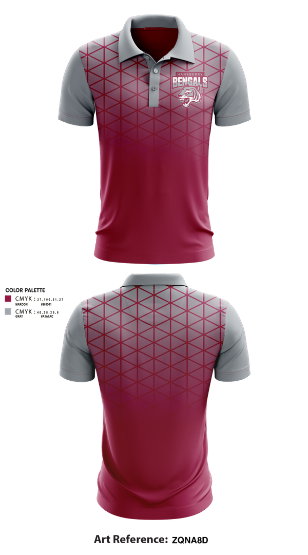 Short Sleeve Performance Polo, Hansberry College Prep Basketball, Men's Basketball, Teamtime, Team time, sublimation, custom sports apparel, team uniforms, spirit wear, spiritwear, sports uniforms, custom shirts, team store, custom team store, fundraiser sports, apparel fundraiser