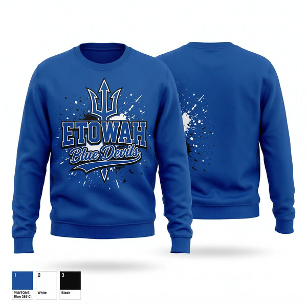 Crew Neck Sweatshirt, Etowah, Spirit Store, Teamtime, Team time, sublimation, custom sports apparel, team uniforms, spirit wear, spiritwear, sports uniforms, custom shirts, team store, custom team store, fundraiser sports, apparel fundraiser