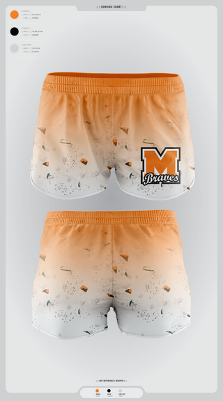 Womens Shorts, Menahga Braves, Women's Basketball, Teamtime, Team time, sublimation, custom sports apparel, team uniforms, spirit wear, spiritwear, sports uniforms, custom shirts, team store, custom team store, fundraiser sports, apparel fundraiser