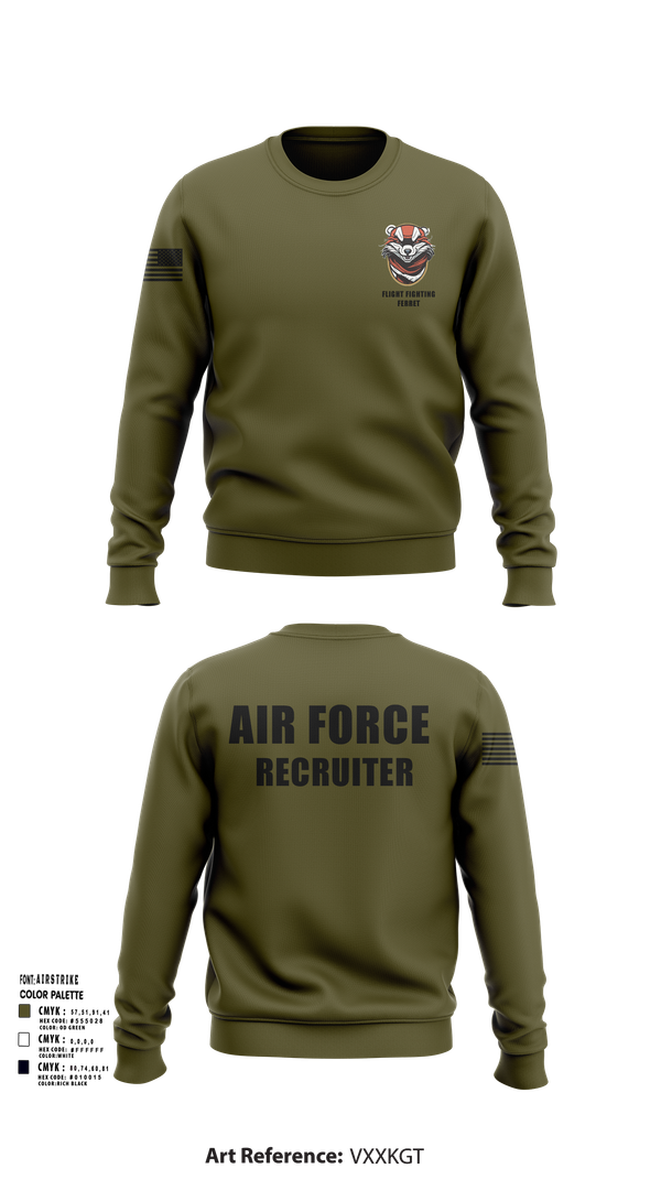 Crew Neck Sweatshirt, 336 RCS F Flight, , Teamtime, Team time, sublimation, custom sports apparel, team uniforms, spirit wear, spiritwear, sports uniforms, custom shirts, team store, custom team store, fundraiser sports, apparel fundraiser