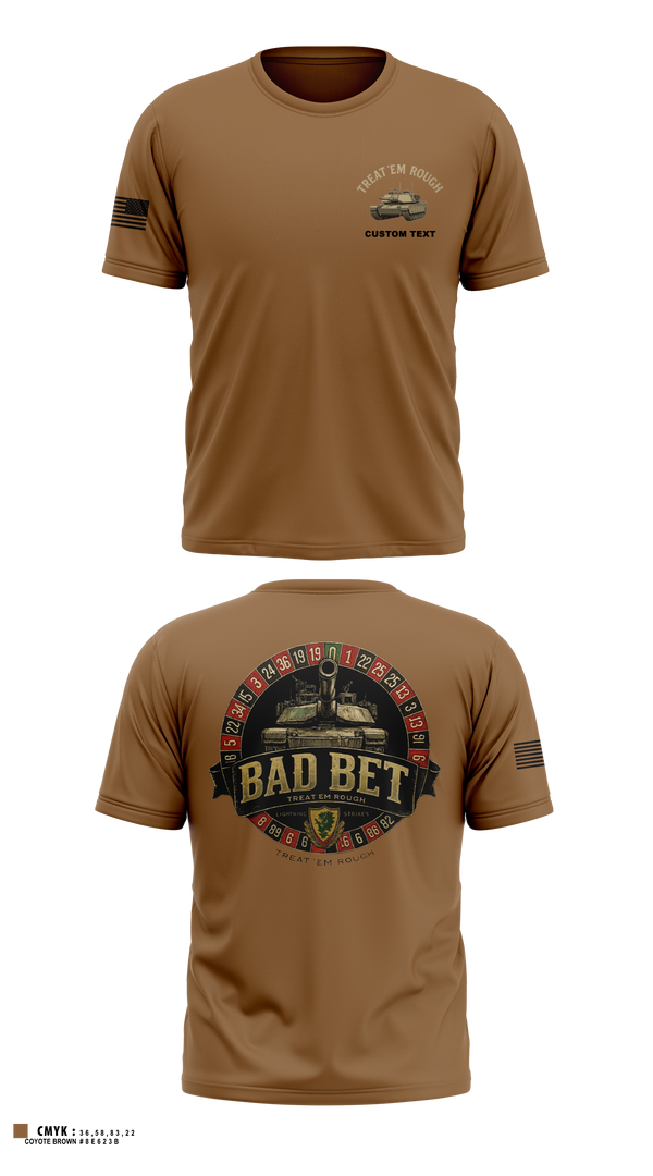 Short Sleeve Performance Shirt, BadBet Company, 2-12CAV, Army, Teamtime, Team time, sublimation, custom sports apparel, team uniforms, spirit wear, spiritwear, sports uniforms, custom shirts, team store, custom team store, fundraiser sports, apparel fundraiser