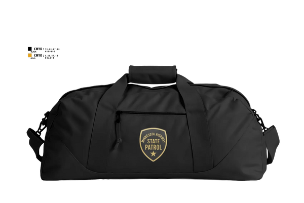 Duffle Bag, Minnesota State Patrol, Police, Teamtime, Team time, sublimation, custom sports apparel, team uniforms, spirit wear, spiritwear, sports uniforms, custom shirts, team store, custom team store, fundraiser sports, apparel fundraiser