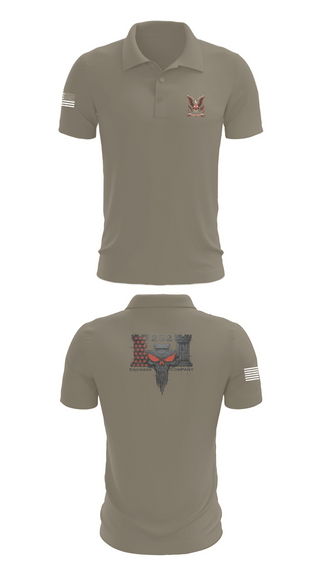 Short Sleeve Performance Polo, 252 ENG CO, National Guard, Teamtime, Team time, sublimation, custom sports apparel, team uniforms, spirit wear, spiritwear, sports uniforms, custom shirts, team store, custom team store, fundraiser sports, apparel fundraiser
