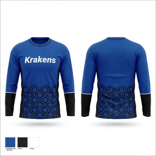 Long Sleeve Performance Shirt, Krakens, Swimming, Teamtime, Team time, sublimation, custom sports apparel, team uniforms, spirit wear, spiritwear, sports uniforms, custom shirts, team store, custom team store, fundraiser sports, apparel fundraiser