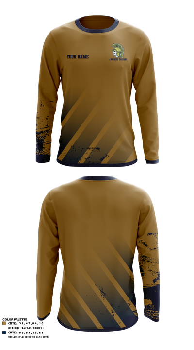 Antonito Trojans Long Sleeve Performance Shirt 6