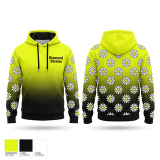 Hoodie, Diamond Daisies, Softball, Teamtime, Team time, sublimation, custom sports apparel, team uniforms, spirit wear, spiritwear, sports uniforms, custom shirts, team store, custom team store, fundraiser sports, apparel fundraiser