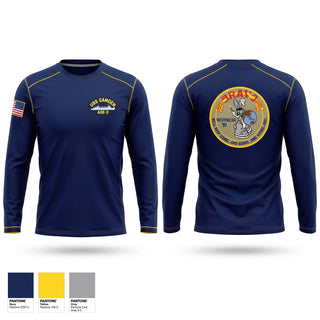 Long Sleeve Performance Shirt, BATTLE GROUP BRAVO, Navy, Teamtime, Team time, sublimation, custom sports apparel, team uniforms, spirit wear, spiritwear, sports uniforms, custom shirts, team store, custom team store, fundraiser sports, apparel fundraiser