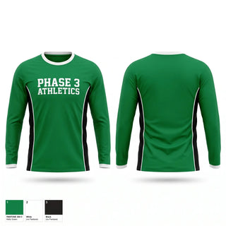Long Sleeve Performance Shirt, Phase 3 Athletics, Track & Field, Teamtime, Team time, sublimation, custom sports apparel, team uniforms, spirit wear, spiritwear, sports uniforms, custom shirts, team store, custom team store, fundraiser sports, apparel fundraiser