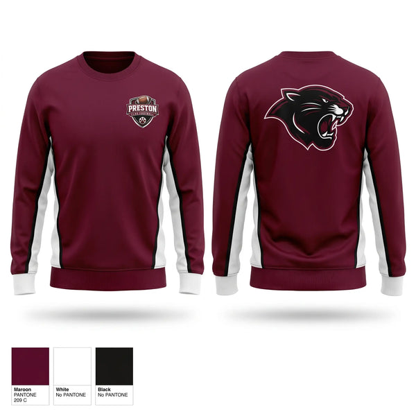 Crew Neck Sweatshirt, Preston Panthers, , Teamtime, Team time, sublimation, custom sports apparel, team uniforms, spirit wear, spiritwear, sports uniforms, custom shirts, team store, custom team store, fundraiser sports, apparel fundraiser
