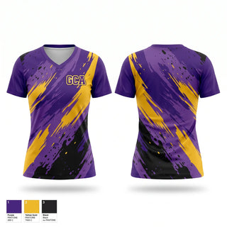 Womens Short Sleeve Vneck Shirt, GCA, Baseball, Teamtime, Team time, sublimation, custom sports apparel, team uniforms, spirit wear, spiritwear, sports uniforms, custom shirts, team store, custom team store, fundraiser sports, apparel fundraiser